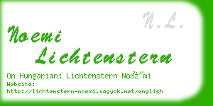 noemi lichtenstern business card